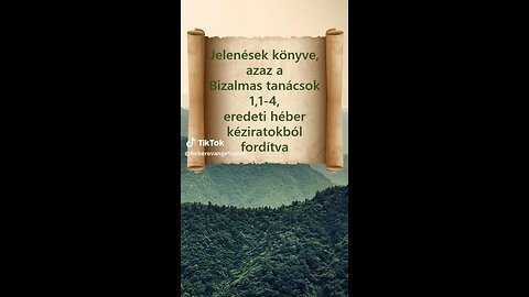 Jelenések Könyve 1, azaz Bizalmas Tanácsok 1