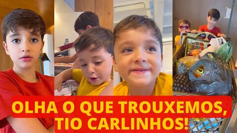 ARTUR E BIEL LEVAM PRESENTES E SURPRES@S PARA CARLINHOS EM SEU APARTAMENTO EM NOVA FASE