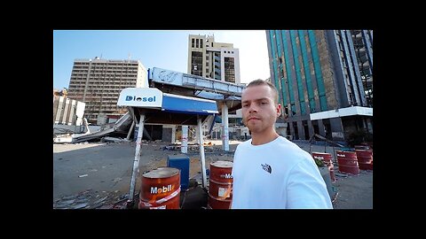 Walking Streets of Beirut, Lebanon (destroyed city)