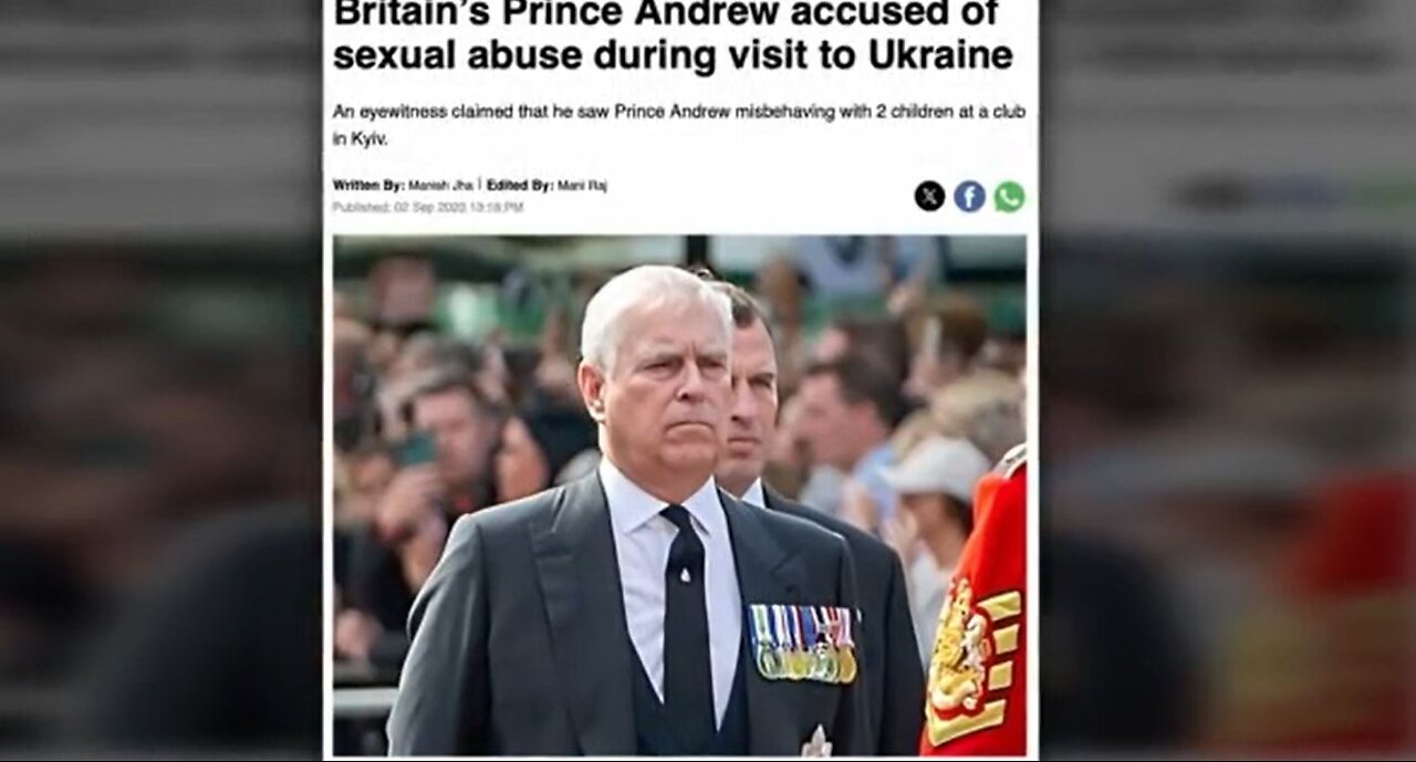 Prince Andrew caught Molesting two Ukraine Factory Farmed Children