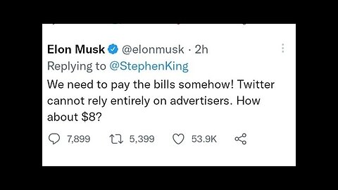 Elon Musk Making People Pay $20/8.... FOR A BLUE CHECKMARK?!?! 🤣😂🤣😂 reupload from November 2022