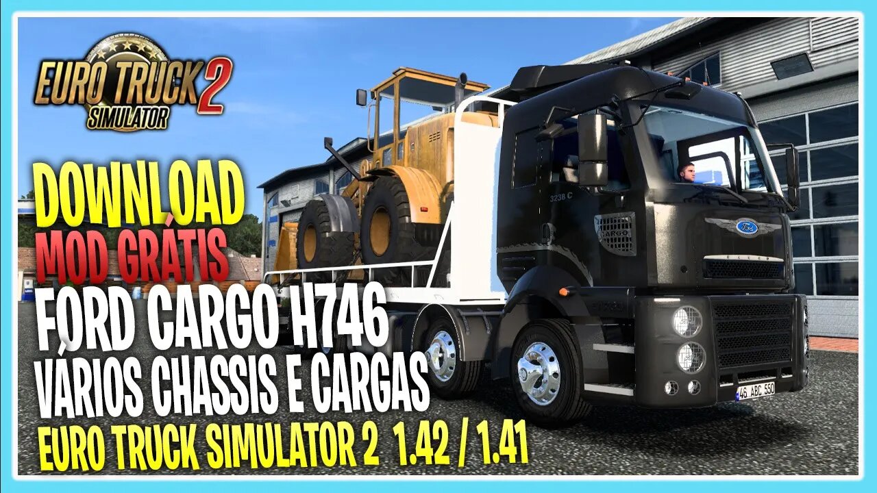 FORD CARGO H746 2009 VARIOS CHASSIS GUINCHO E BAÚ EURO TRUCK SIMULATOR 2 1.42 / 1.41