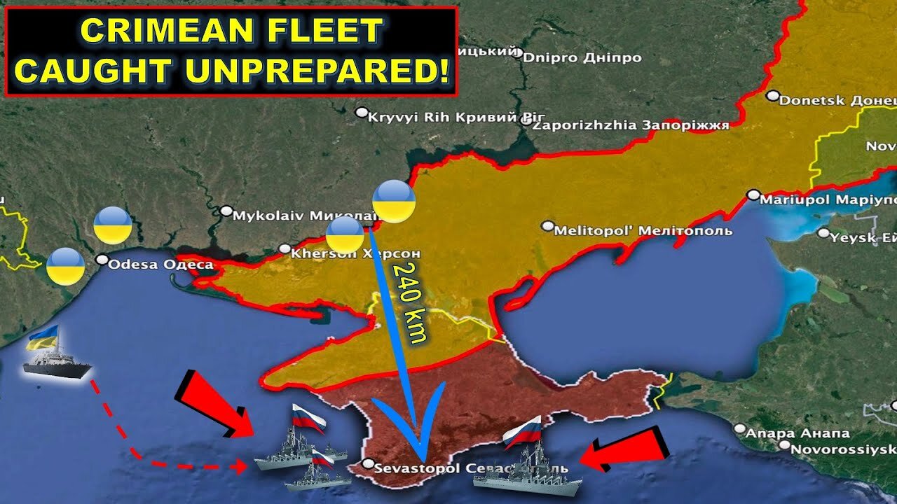 Crimean Ports Were Helpless: Russian cruisers witnesses power of Ukrainian navy from 240 km!