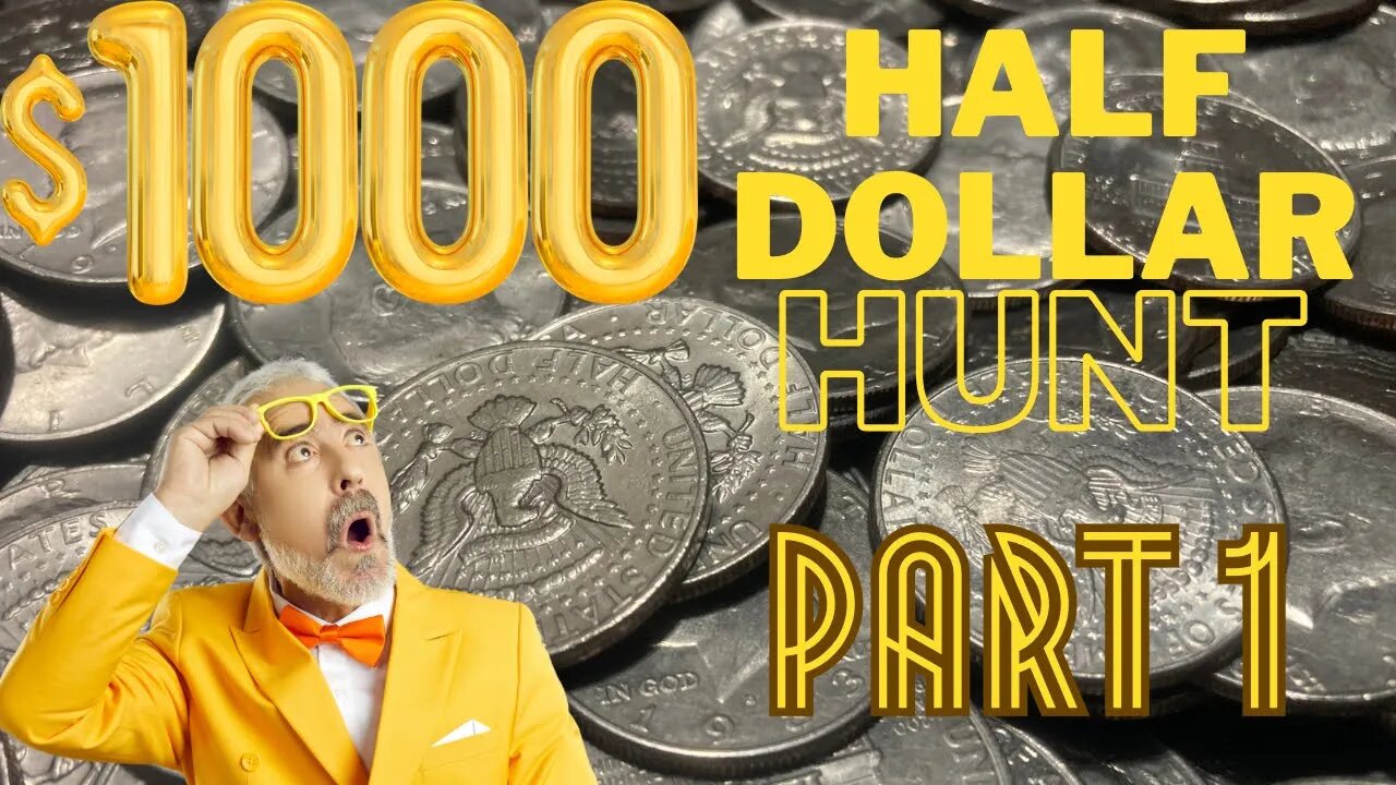 $1000 Half Dollar Hunt - Part 1!! Strange things found!! 😮