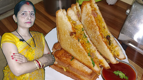 Maggie Bread Sandwich मैगी ब्रेड सैंडविच ( New Recipe ) #maggie #chefgupta