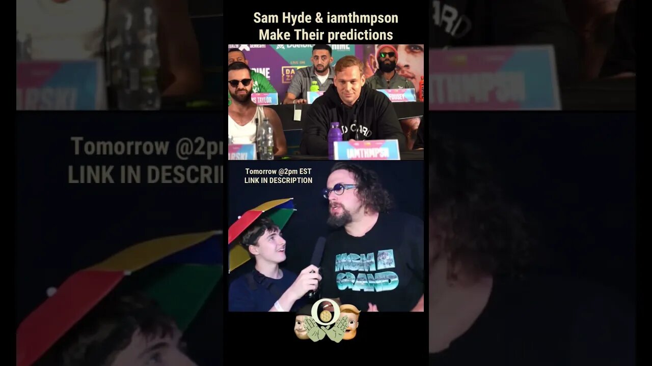 I will knockout Sam Hyde in 2 Rounds says iamthmpson. Fighter Predictions #ksi