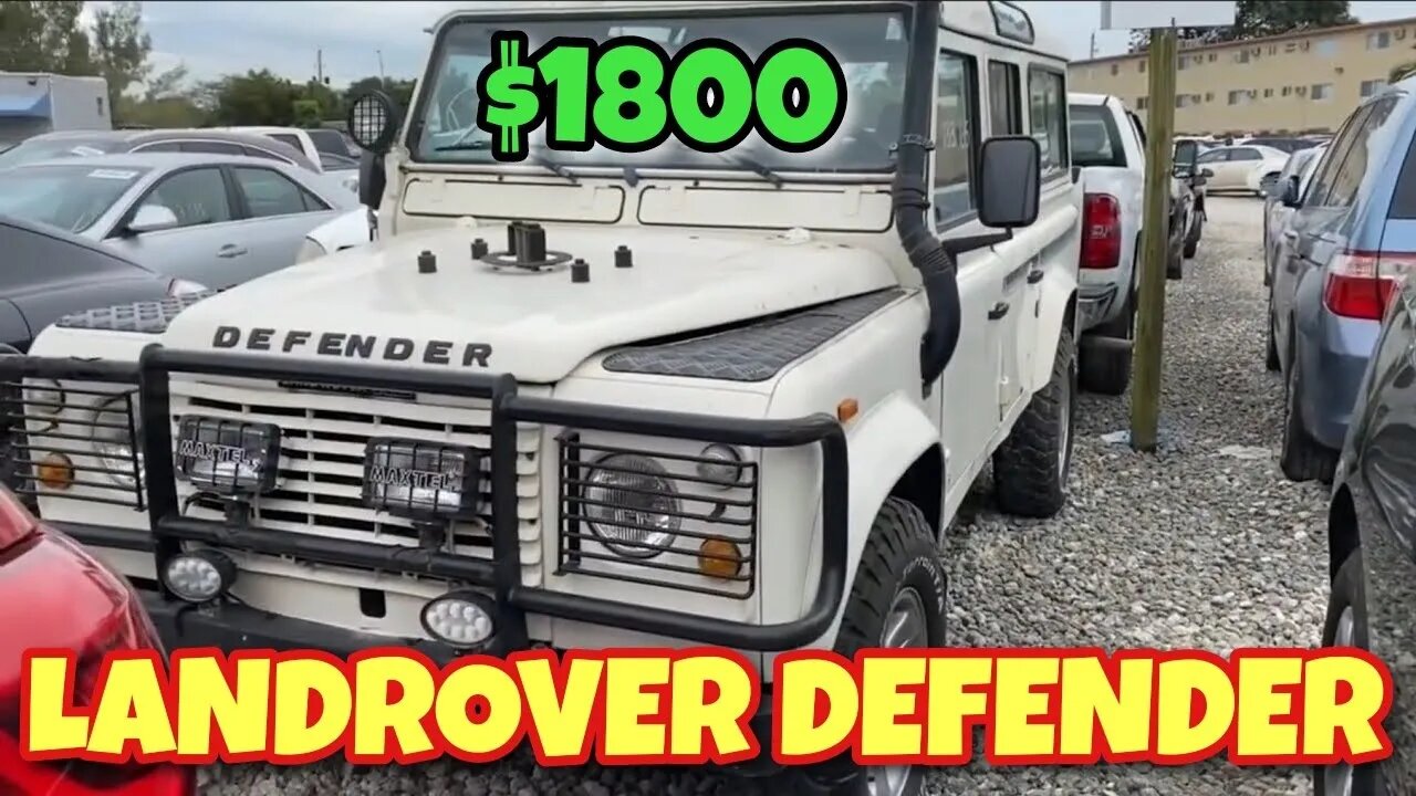 Land Rover Defender Cheap At Copart