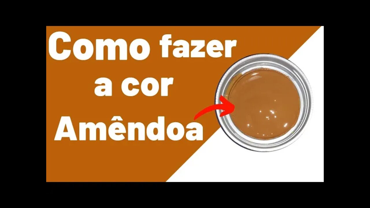 COMO FAZER COE AMENDOA MISTURA DE CORES