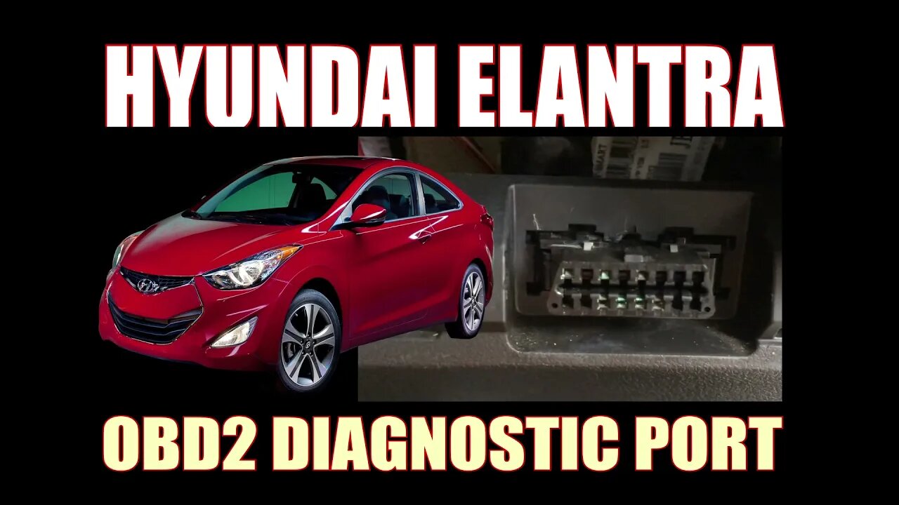 HYUNDAI ELANTRA ( 2014 ) - OBD2 DIAGNOSTIC PORT LOCATION