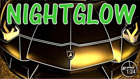 Glow in the Dark Lamborghini Aventador!!