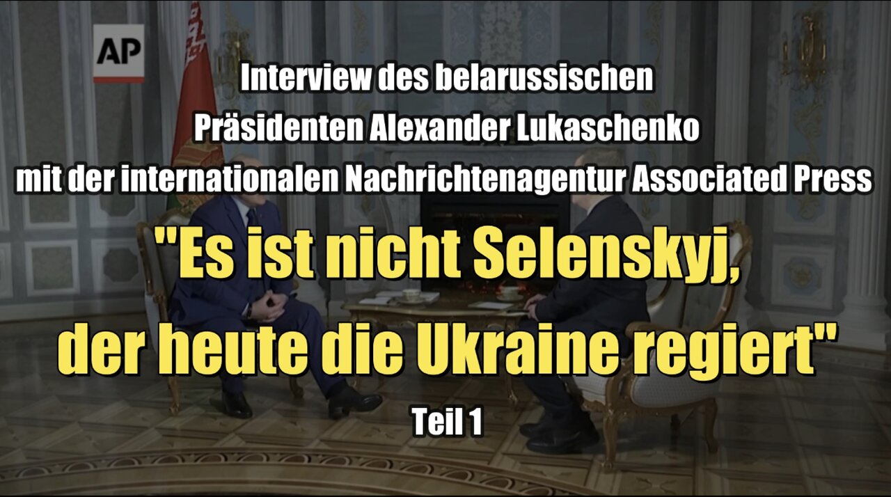 Belarussischer Präsident Lukaschenko: "Es ist nicht Selenskyj, der heute die Ukraine regiert"