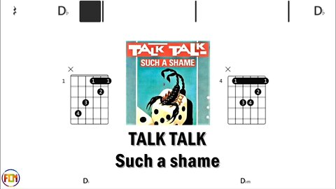 TALK TALK Such a shame - (Chords & Lyrics like a Karaoke) HD