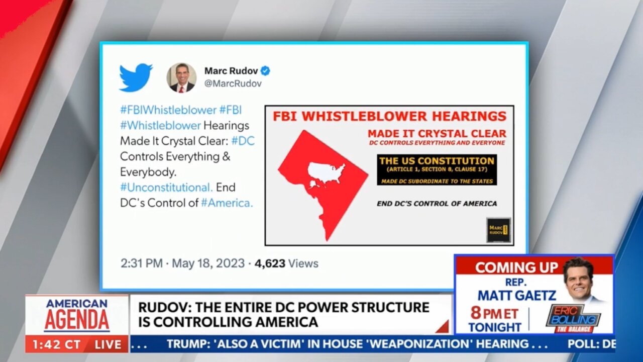 Rudov: FBI Has Too Much Power Because DC Has Subsumed America