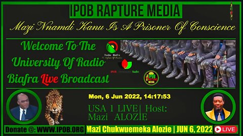 Welcome To The University Of Radio Biafra | USA 1 LIVE | Host: Mazi ALOZIE | JUN 6, 2022