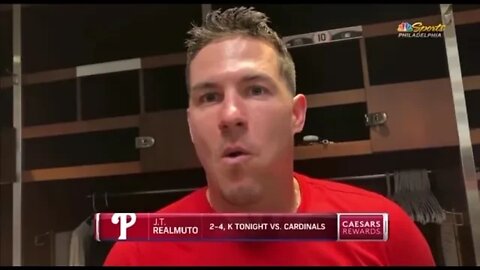 Unvaccinated Phillies’ J.T. Realmuto Responds to Canada Banning Him From Playing