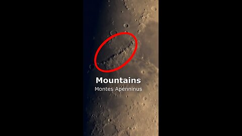 nasa zoom on mountains of moon