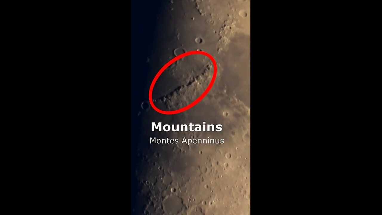 nasa zoom on mountains of moon