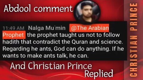 Prophet told us not to follow Hadith - Christian Prince explains