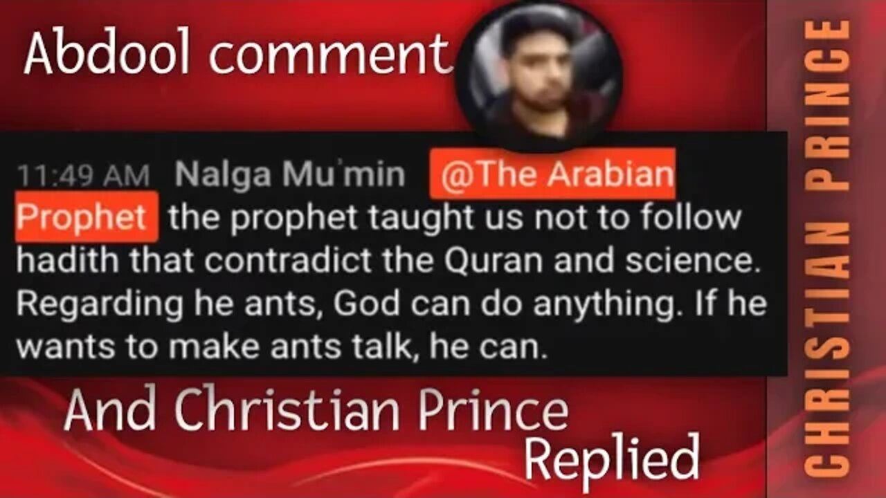 Prophet told us not to follow Hadith - Christian Prince explains