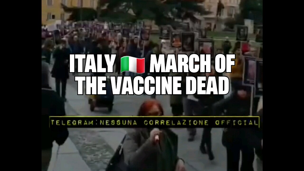 Italy 🇮🇹 MARCH OF THE VACCINE DEAD