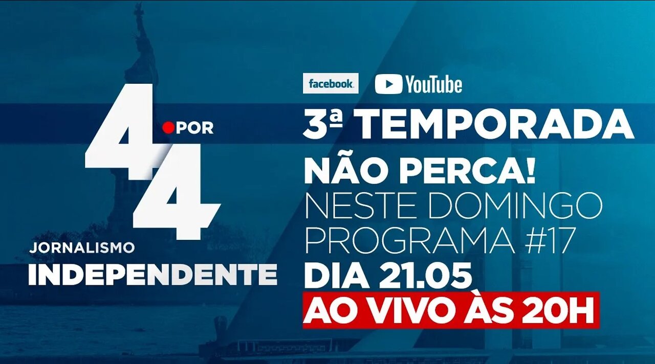 Neste domingo, 21/05, às 20h, mais uma edição do Programa 4 por 4