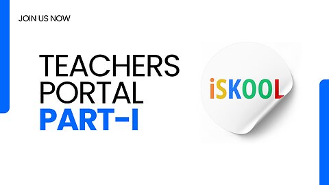 How to Manage Teachers Portal Part-1 in iSkool ERP 2025