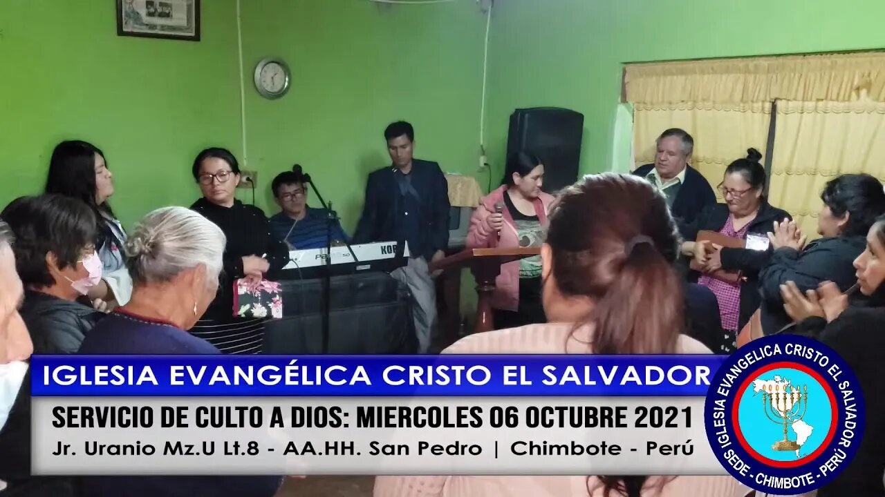 SERVICIO DE CULTO A DIOS: MIERCOLES 06 OCTUBRE 2021