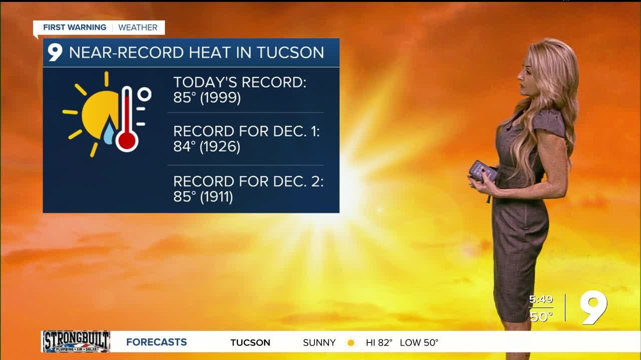 Near-record heat through Thursday