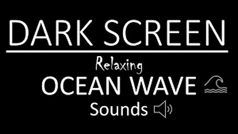 Black screen with beautiful relaxing music to fall deeply asleep