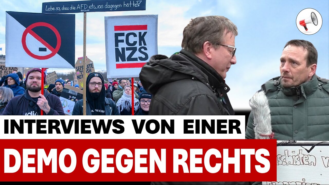 Ich war auf einer "Demo gegen rechts" | Interviews mit Teilnehmern