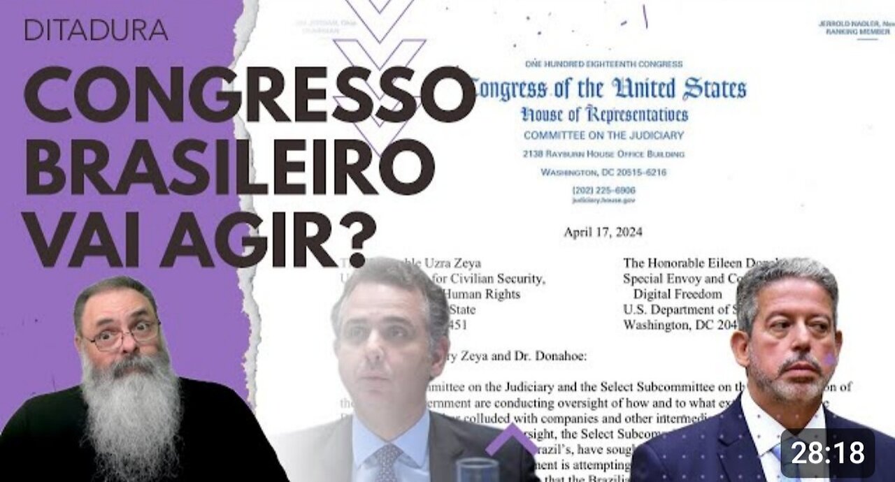 CONGRESSO AMERICANO vai INVESTIGAR GOVERNO BIDEN sobre CENSURA no X (TWITTER), e o BRASILEIRO?