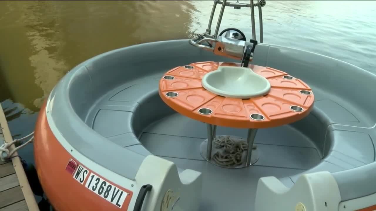 Take a ride on a refurbished boat up the Milwaukee River