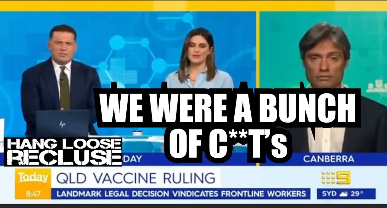 MAINSTREAM MEDIA ADMITS THEY WERE C**Ts
