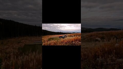 Peak Fall Colors Overlanding in Mountains #shorts #solo #overlanding #fall