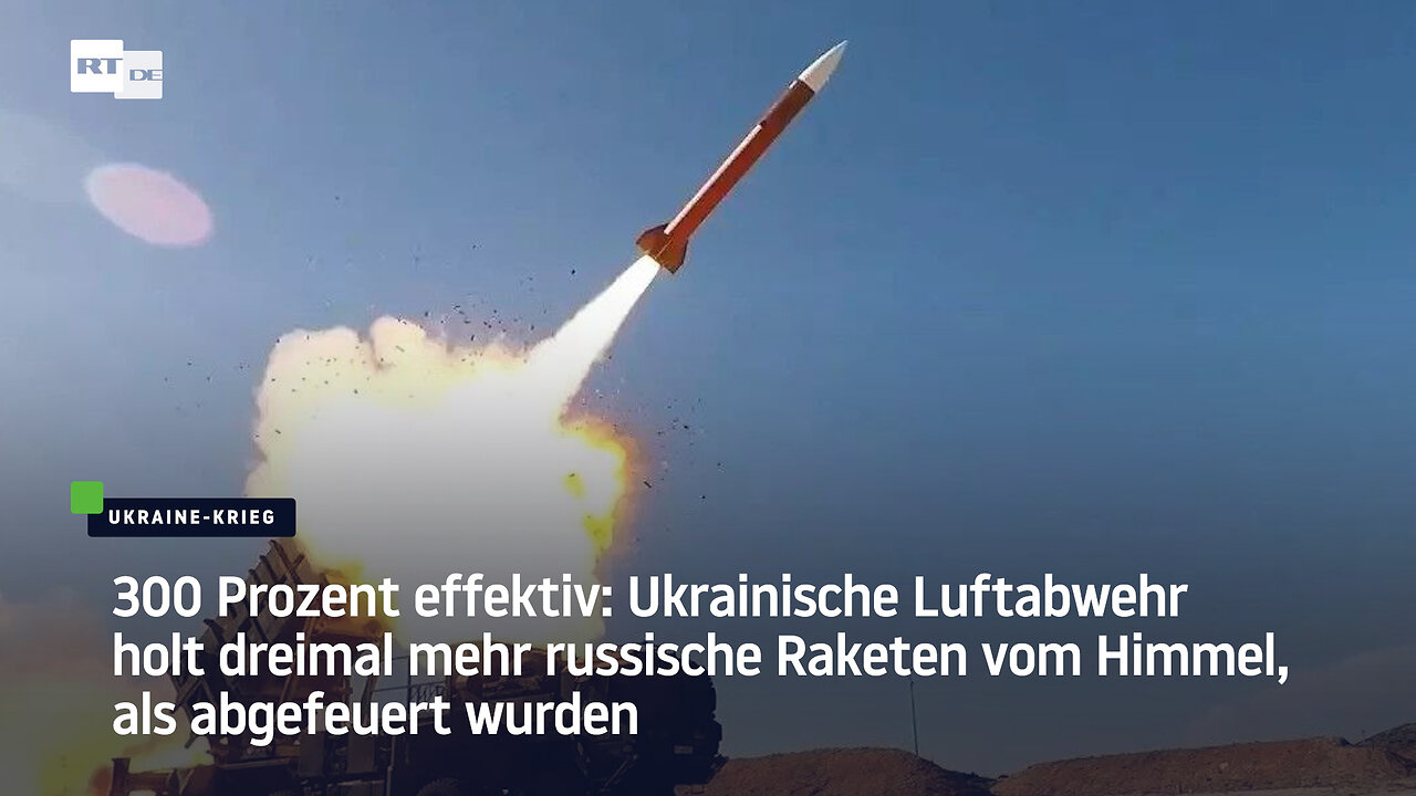 Ukrainische Luftabwehr holt dreimal mehr russische Raketen vom Himmel, als abgefeuert wurden