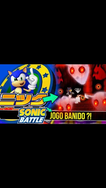 Jogo do Sonic que foi BANIDO 😈 | Sonic Gather Battle #shorts