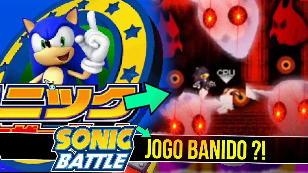 Jogo do Sonic que foi BANIDO 😈 | Sonic Gather Battle #shorts