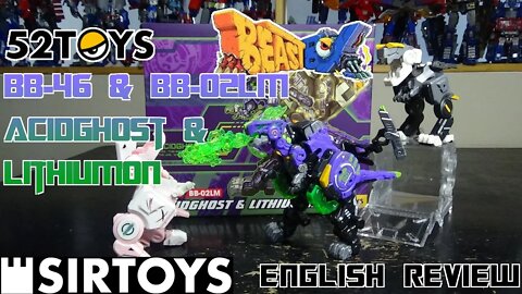 Video Review for 52Toys - Beastbox - BB-46 - Acidghost & BB 02LM Lithiumon