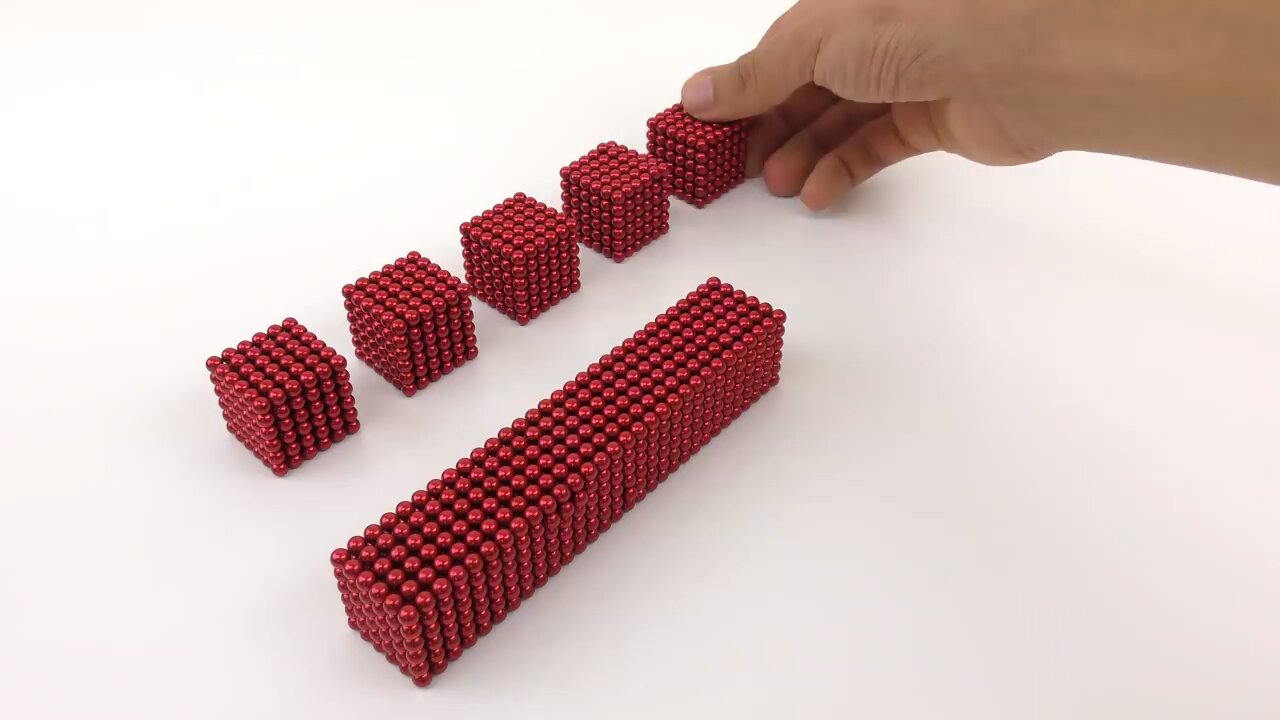 Oddly Satisfying 15,000 Magnetic Balls | ASMR Rainbow Cube