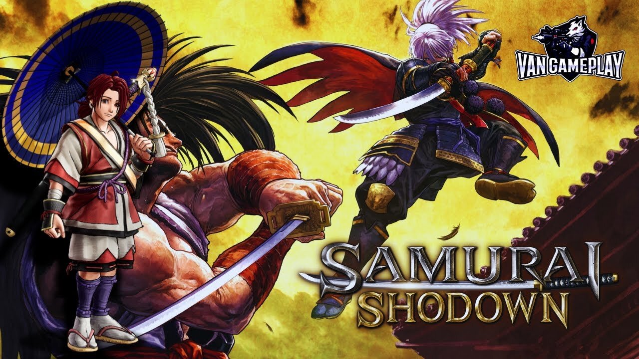 Descendo a espada em Samurai Shodown modo historia versão de 2019 (shizumaru hisame)