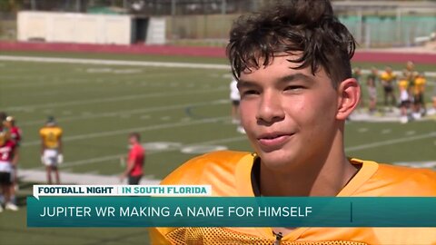 Jupiter wide receiver making a name for himself