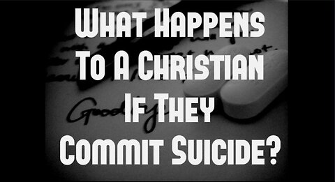 Sermon segment: Saved people & suicide