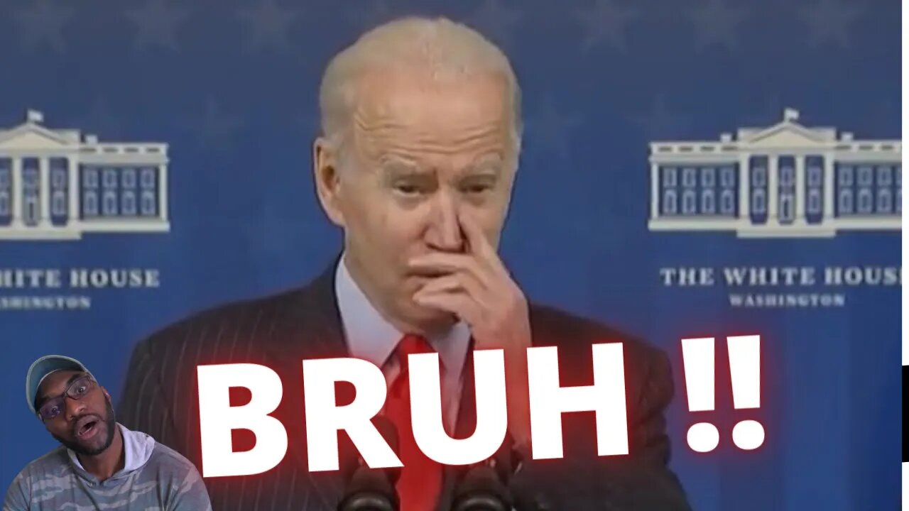 Joe Biden reading "END OF QUOTE" off his teleprompter.