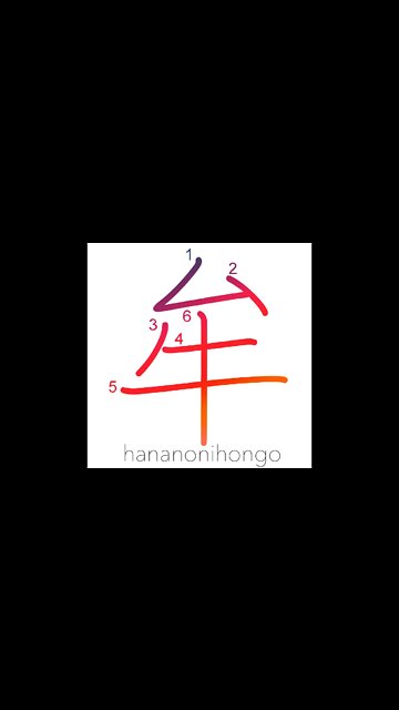 牟 - pupil of the eye/mu sound - Learn how to write Japanese Kanji 牟 - hananonihongo.com
