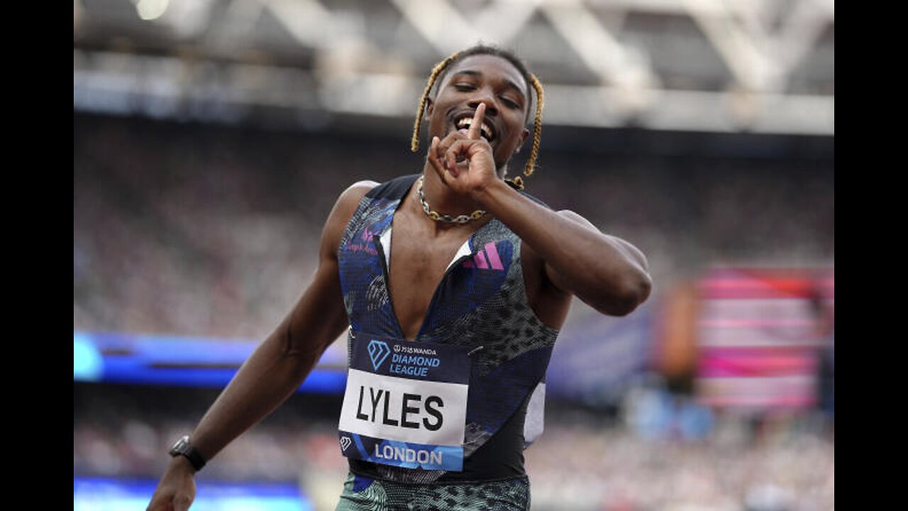 Slideshow tribute to Noah Lyles.