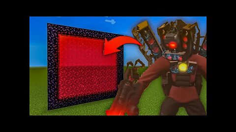 How to Make A Portal To The Titan Speaker Man Dimension in Minecraft!