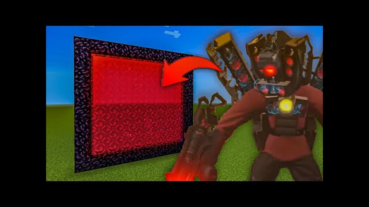 How to Make A Portal To The Titan Speaker Man Dimension in Minecraft!