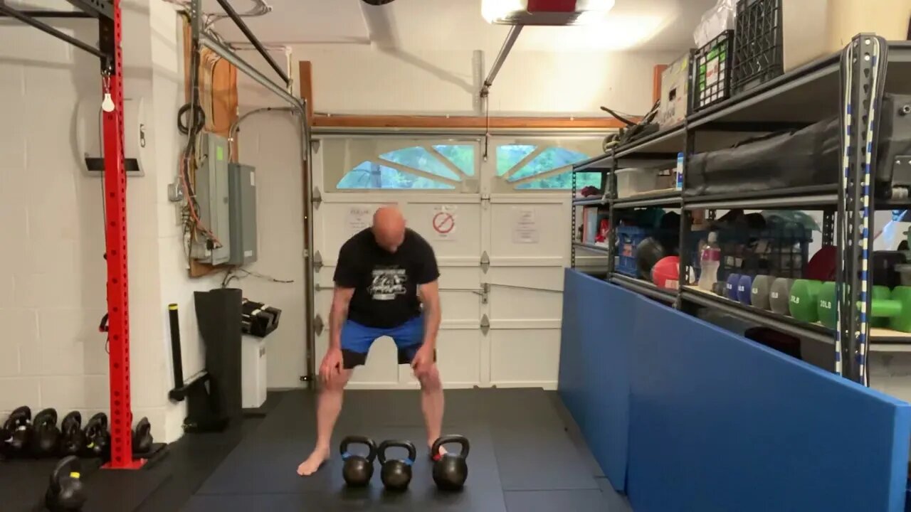 Kettlebell Swing and Squat Combination