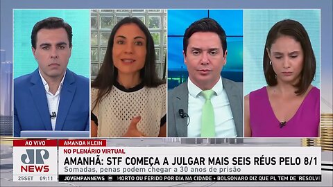STF começa a julgar mais seis réus pelo 8 de janeiro; Amanda Klein e Claudio Dantas analisam