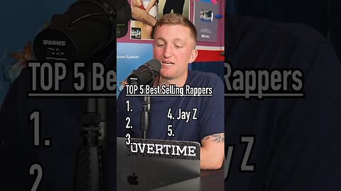 Guessing The Top 5 Best Selling Rappers! How’d He Forget Him?! #shorts #top5 #guessinggame #rappers